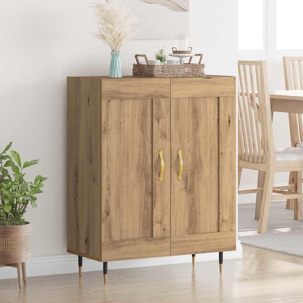 Sidebord Artisan Egetræ 69,5 x 34 x 90 cm Konstrueret træ billede