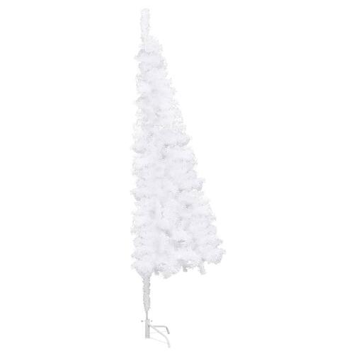 Kunstigt juletræ til hjørne 180 cm PVC hvid