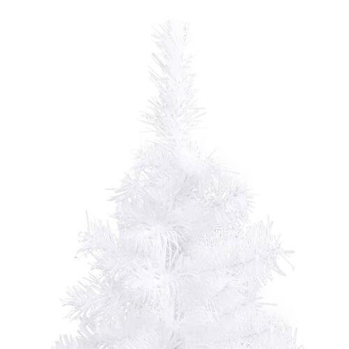 Kunstigt juletræ til hjørne 180 cm PVC hvid