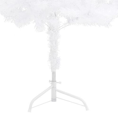 Kunstigt juletræ til hjørne 180 cm PVC hvid