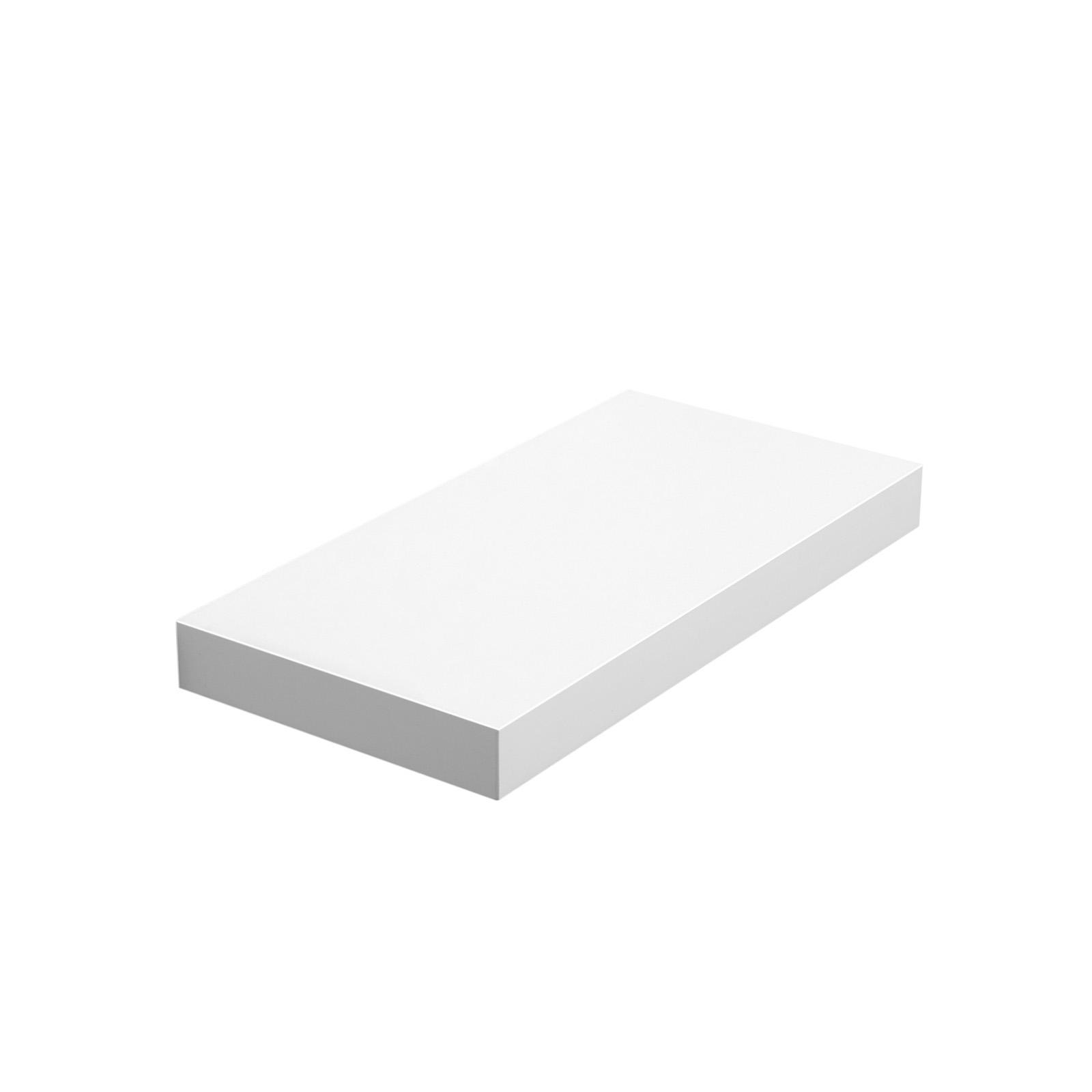 Væghylde 40 × 20 × 3,8 cm – flydende hylde i hvid MDF billede