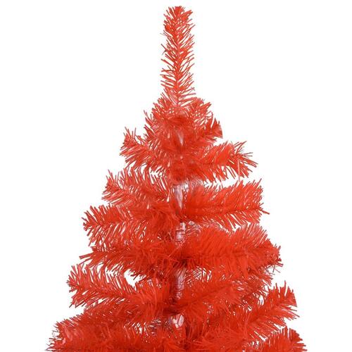 Kunstigt juletræ med fod 120 cm PVC rød