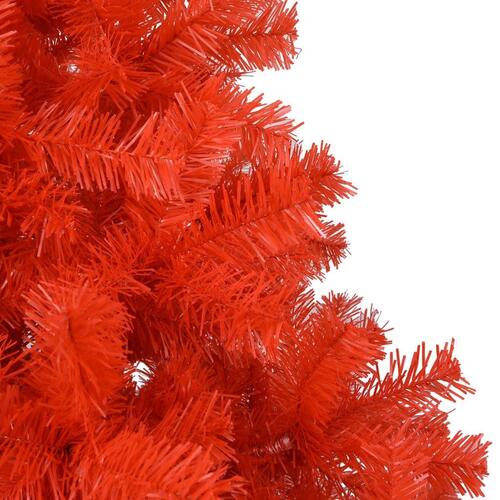 Kunstigt juletræ med fod 120 cm PVC rød