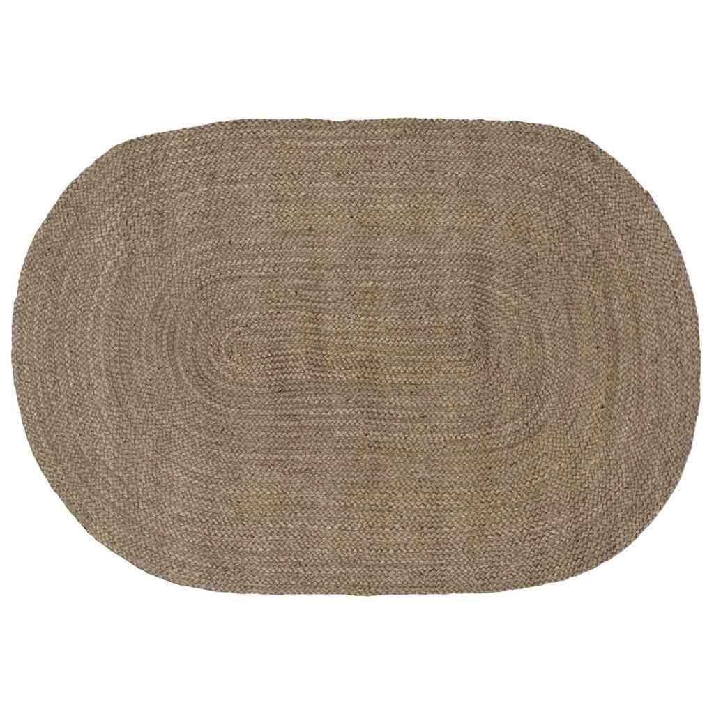 Tæppe Naturlig og sort 300 x 300 cm Jute billede
