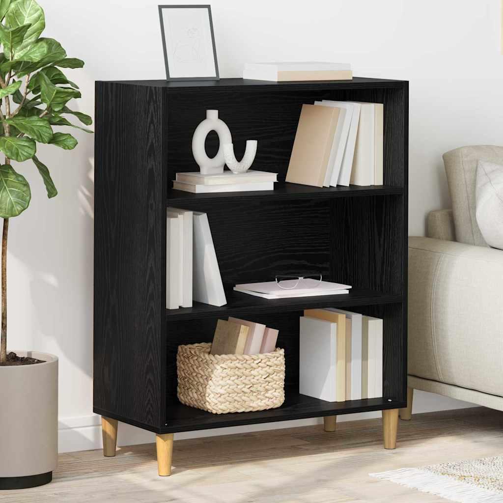 Sidebord Sort eg 69,5 x 32,5 x 90 cm Konstrueret træ billede