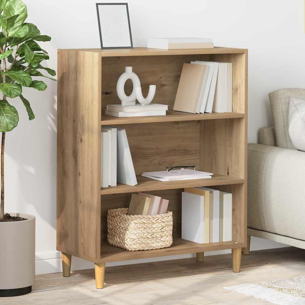 Sidebord Artisan Egetræ 69,5 x 32,5 x 90 cm Konstrueret træ billede