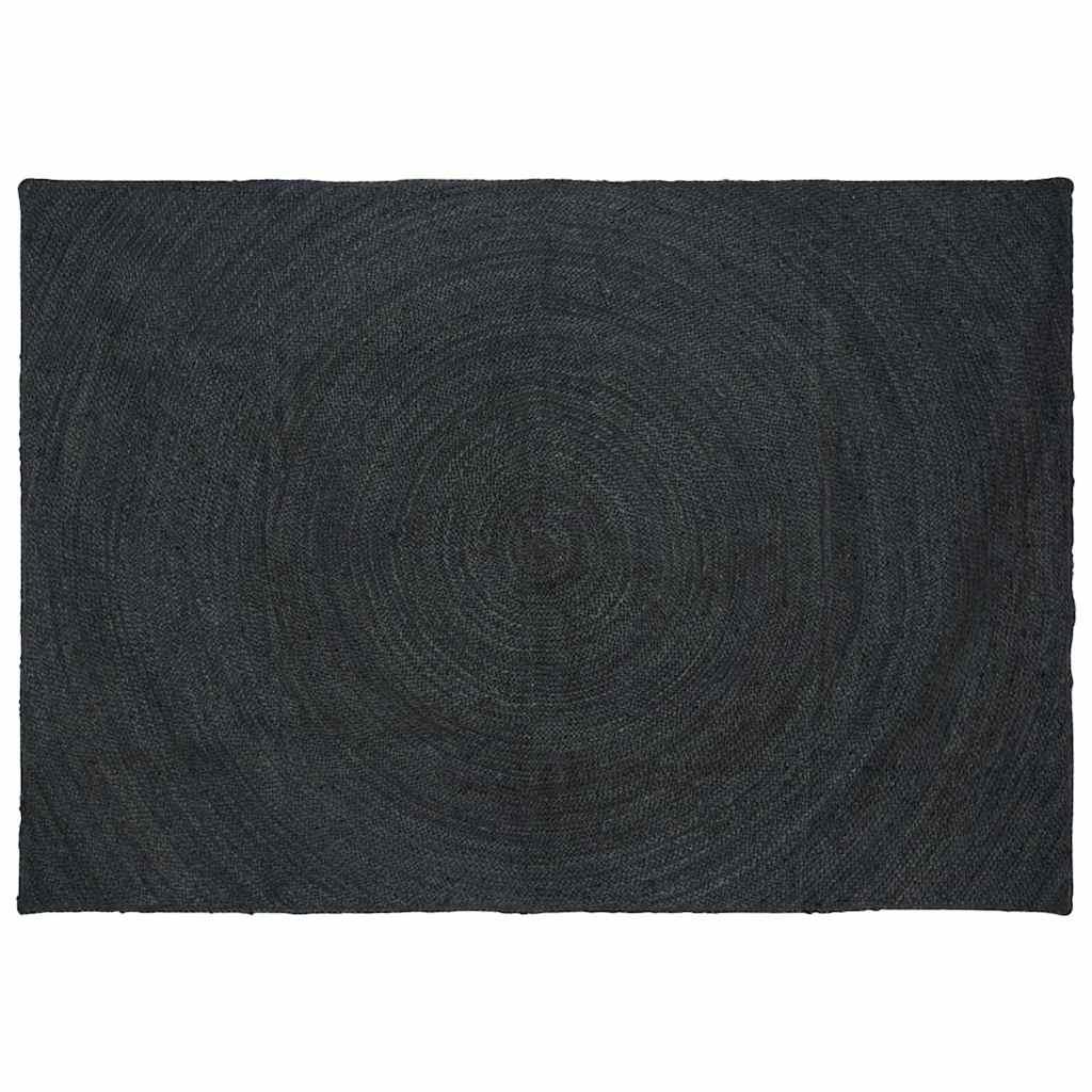 Tæppe Mørkegrå 160 x 230 cm Jute billede