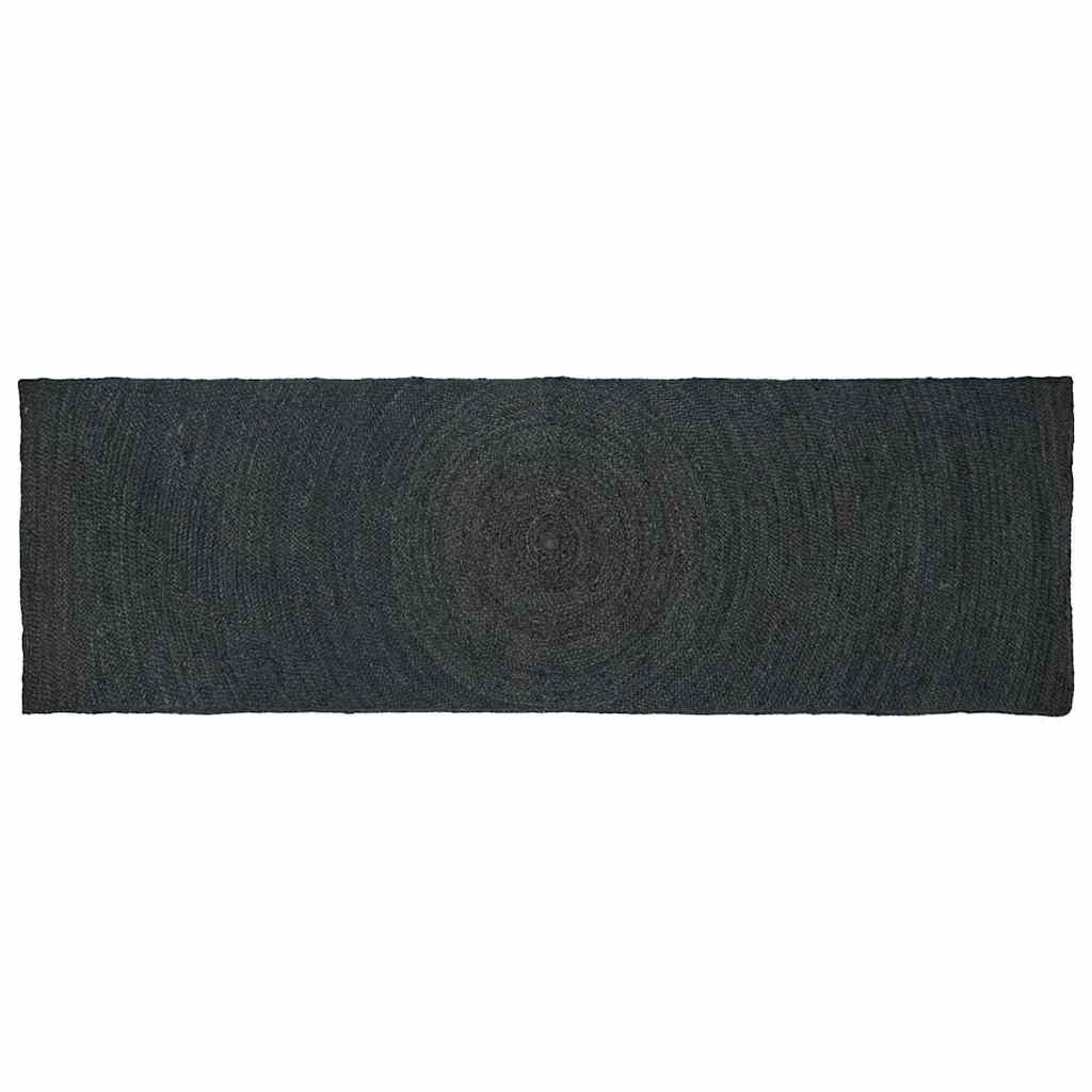 Tæppe Mørkegrå 80 x 300 cm Jute billede
