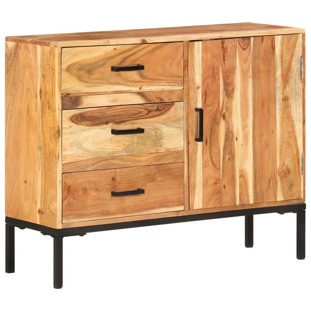 Skænk 88x30x73 cm massivt akacietræ