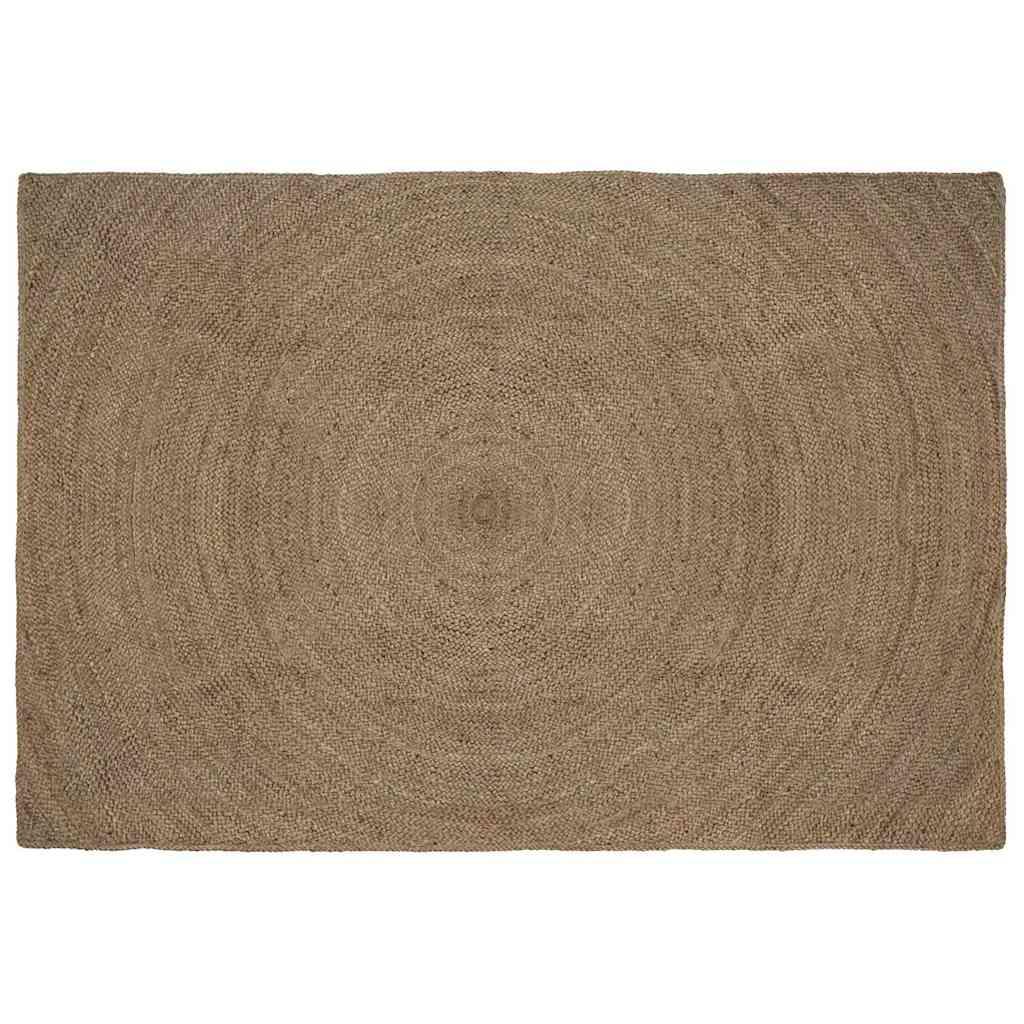 Tæppe Grå 160 x 230 cm Jute billede