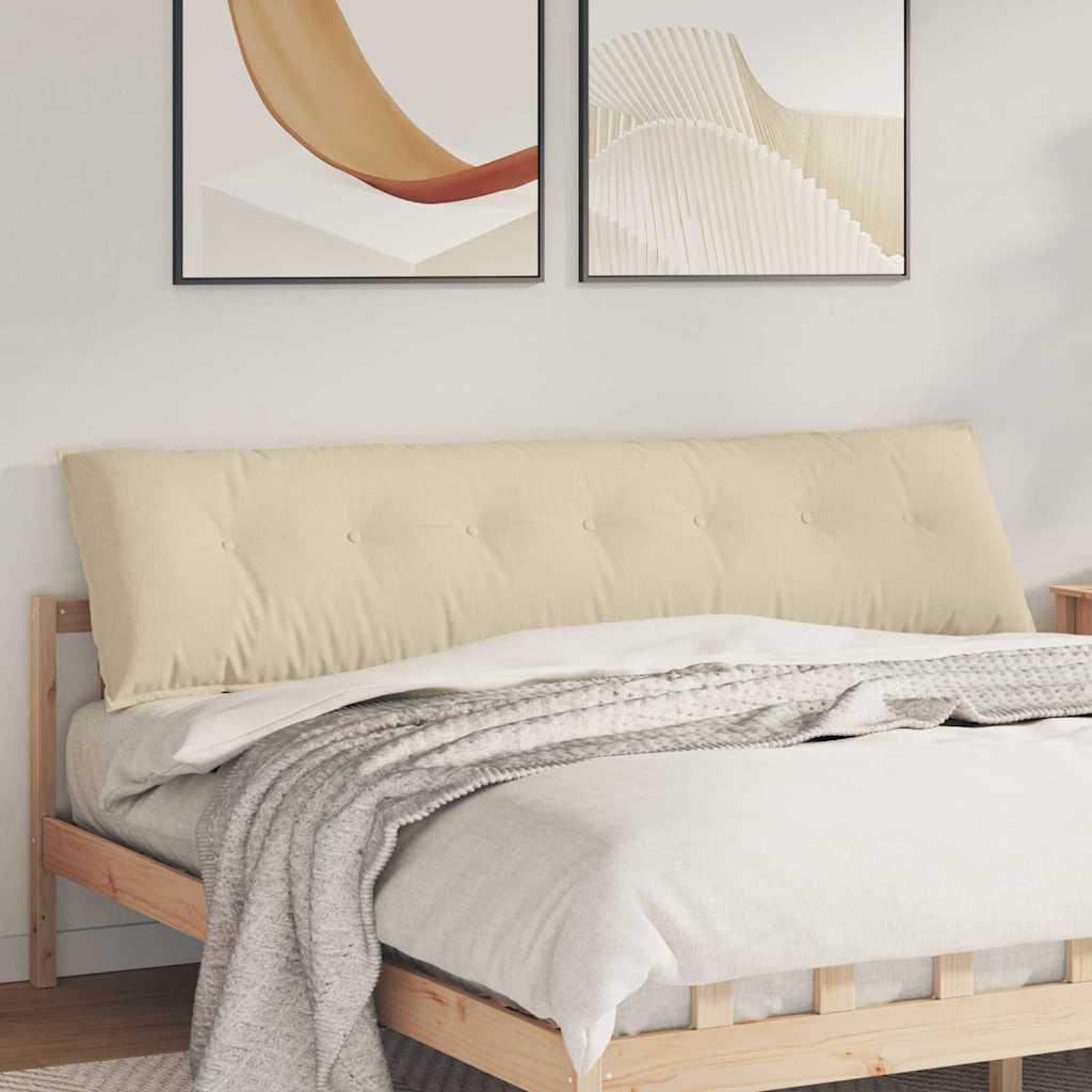 Rygpude Creme 200 x 19 x 50 cm Stof billede