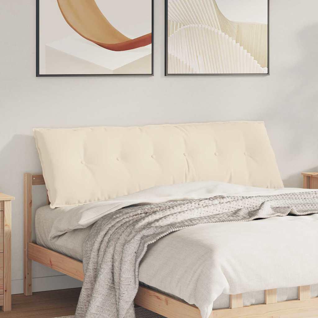 Rygpude i mikrofiber - beige 160 × 50 cm