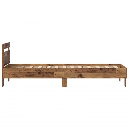 Sengestel i konstrueret træ - 100 x 200 cm, farve gammelt træ