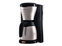 Philips Café Gaia HD7546 kaffemaskine 1,2 l - metal/sort billede