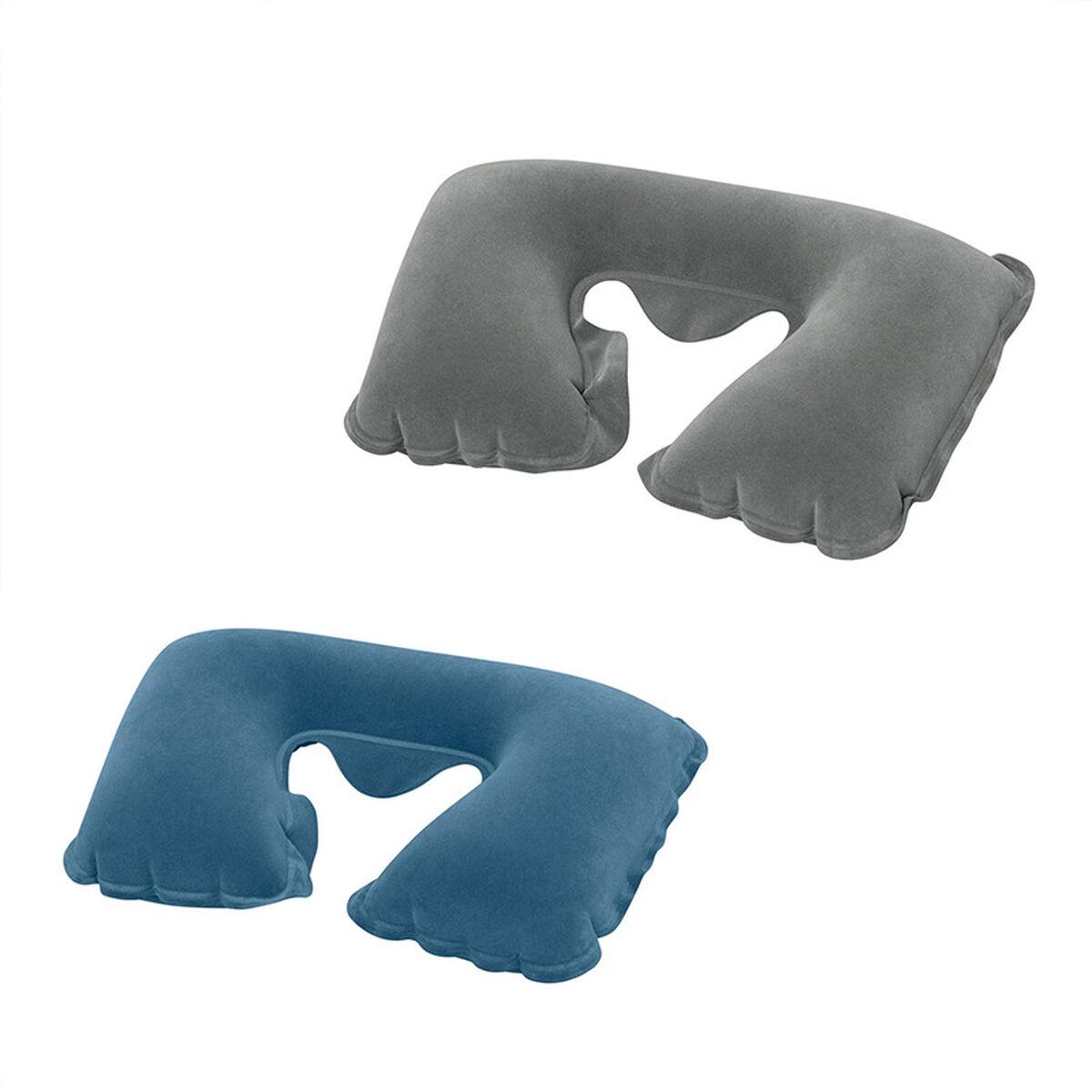 Bestway oppustelig campingpude 24 × 37 × 10 cm - grå billede
