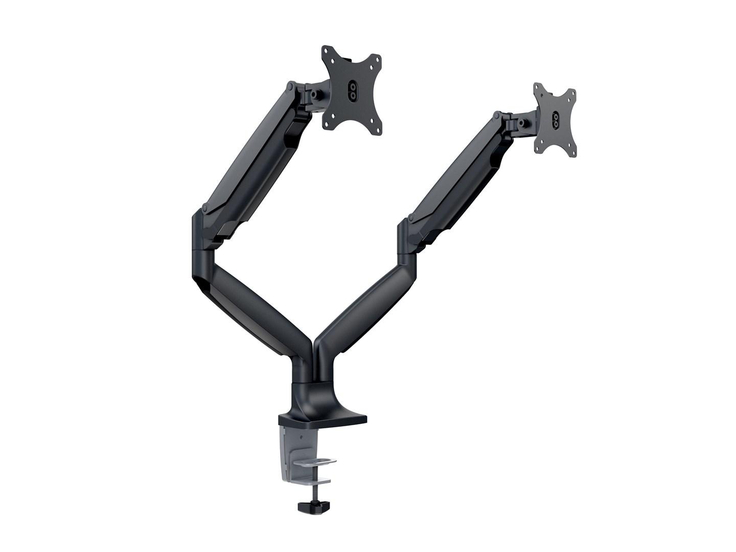 Multibrackets M Deskmount Gas Spring Dual - sort bordbeslag til 2 skærme billede