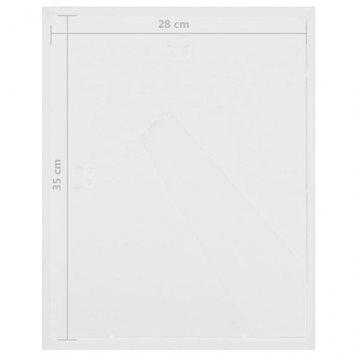 3D-billedrammer 3 stk. 28x35 cm til 4x(10x15 cm) billede hvid
