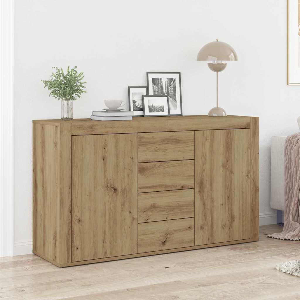 Sidebord Artisan Egetræ 120 x 36 x 69 cm Konstrueret træ billede
