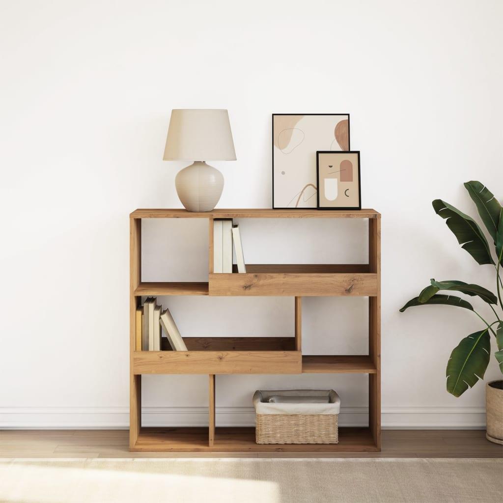 Bogreol/rumdeler 100x33x94,5 cm håndlavet eg billede