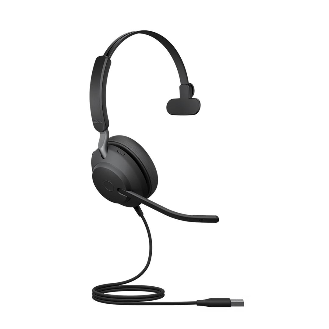 Jabra Evolve2 40 USB-A, UC Mono - kablet headset til kontor billede