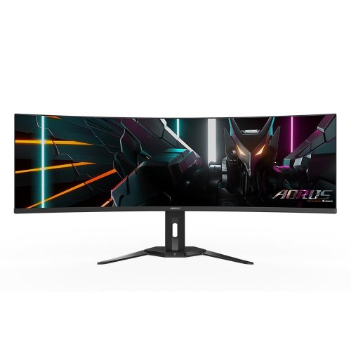 Gigabyte Aorus CO49DQ 49" OLED buet gaming-skærm - 5120 × 1440, 1800R, 144 Hz, 0,03 ms, HDMI 2.1, KVM, FreeSync Premium Pro