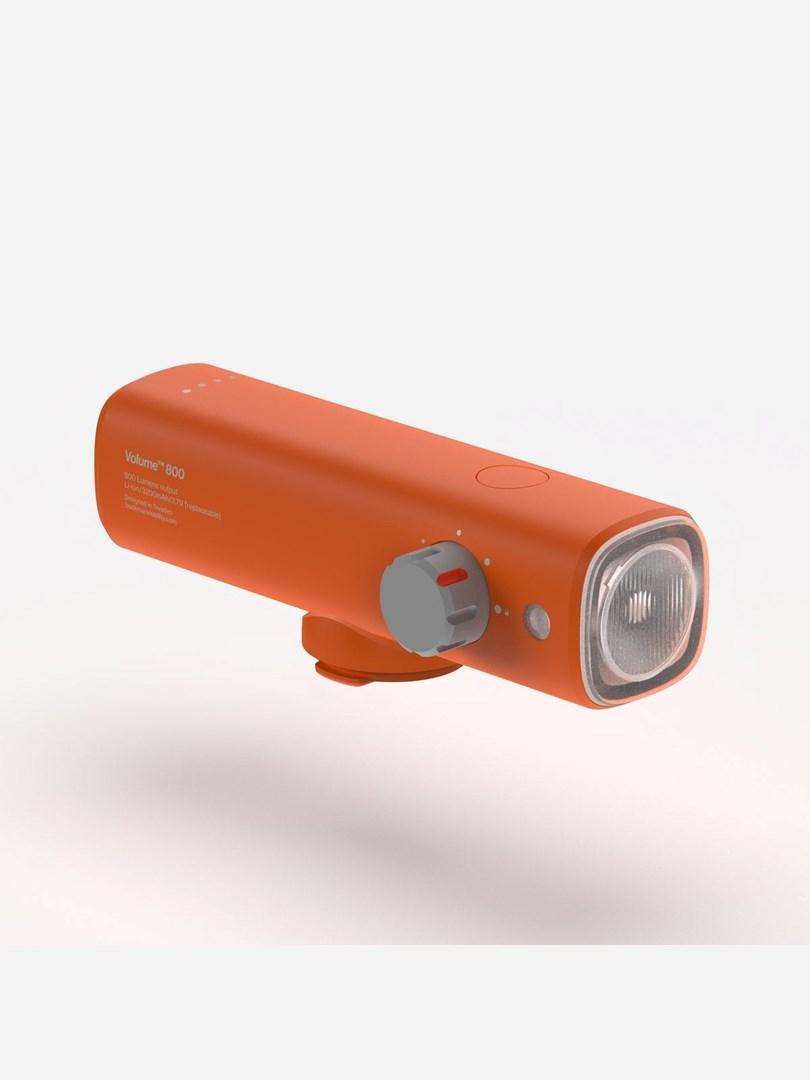 BOOKMAN Volume Front 800 - forlygte til cykel, orange billede