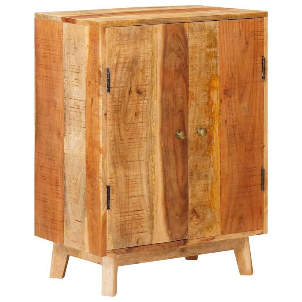 Opbevaringsskabe med dør Brun 55 x 35 x 75 cm Massivt mangotræ billede