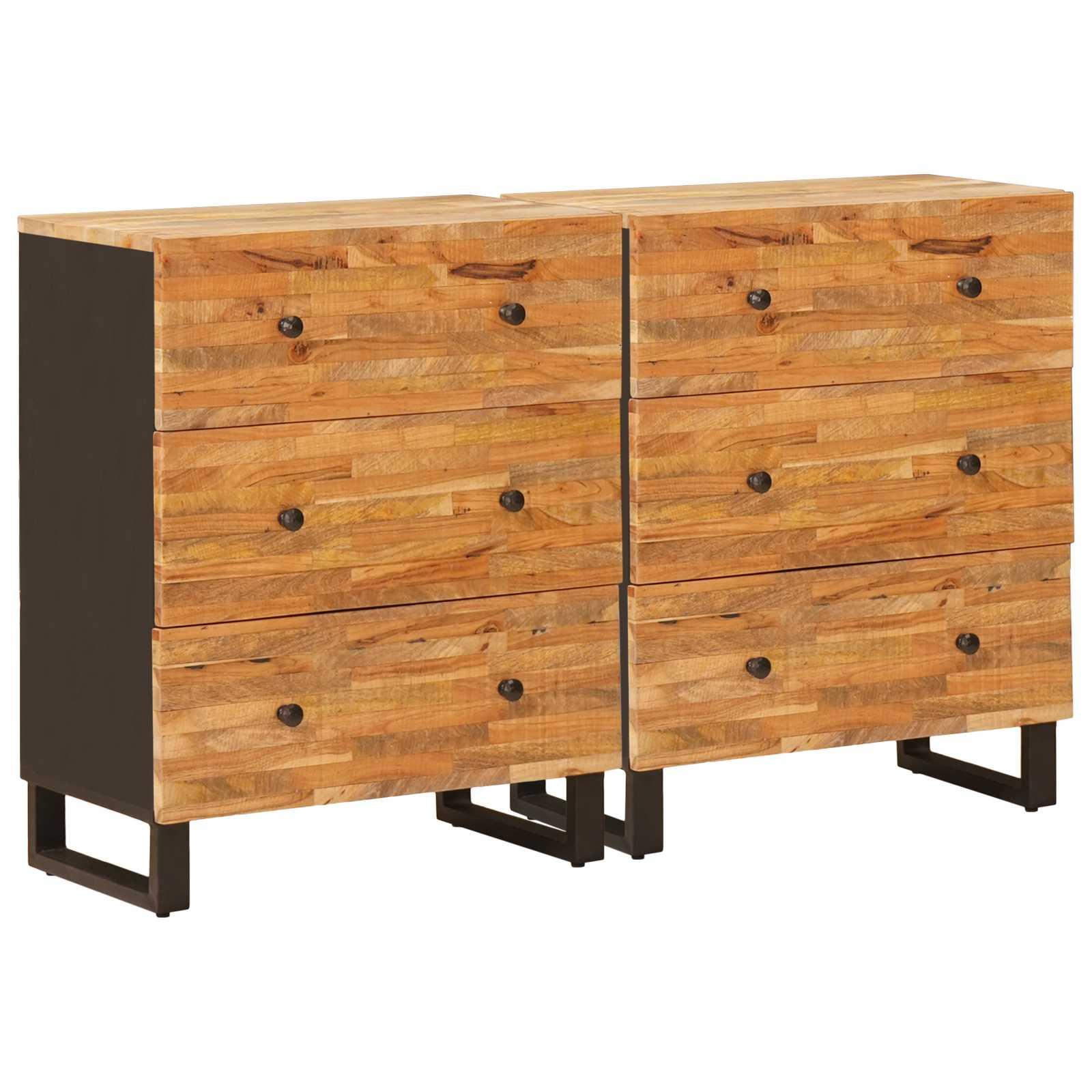 Sidebord Brun Massivt mangotræ billede