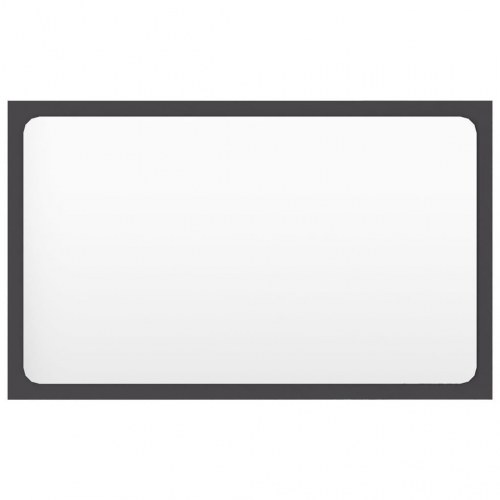 Badeværelsesmøbelsæt konstrueret træ grå