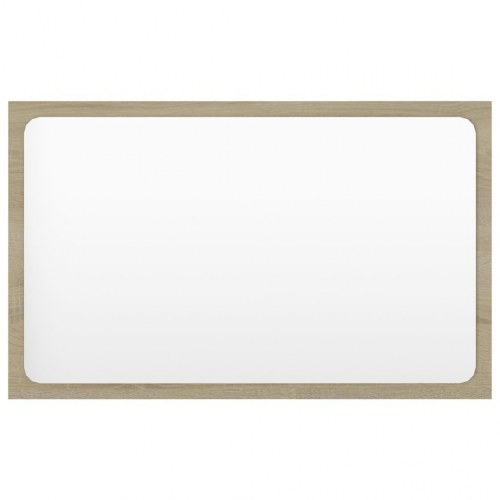 Badeværelsesmøbelsæt konstrueret træ sonoma-eg