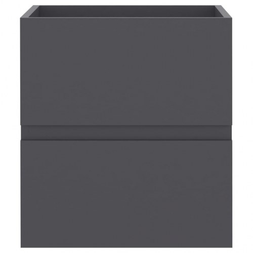 Vaskeskab med indbygget håndvask spånplade grå