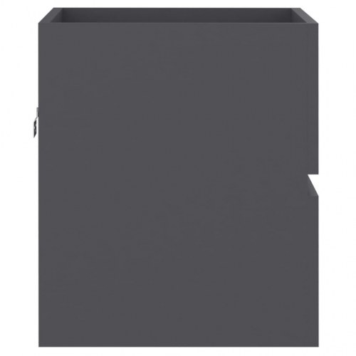 Vaskeskab med indbygget håndvask spånplade grå