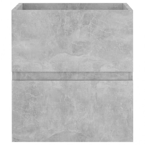 Vaskeskab med indbygget håndvask konstrueret træ betongrå