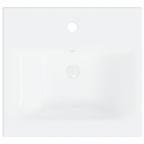 Vaskeskab med indbygget håndvask konstrueret træ betongrå