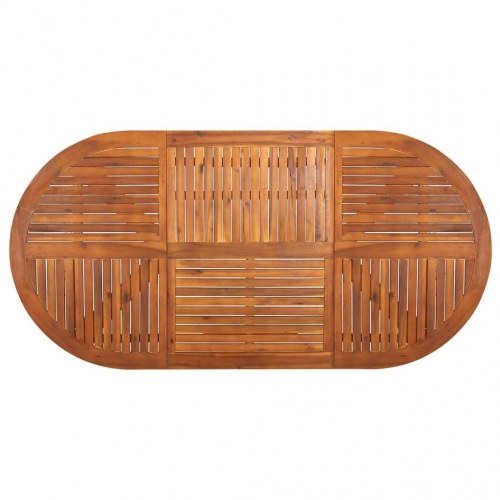 Spisebordssæt til haven 7 dele mørkegrå