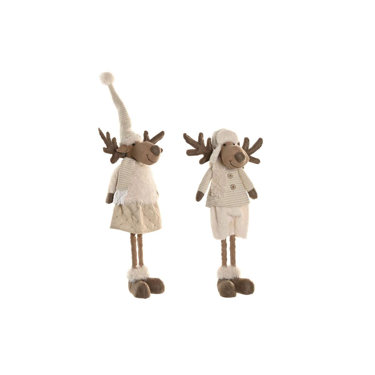 Juledekoration - hvid/beige, 25 × 18 × 44 cm (2 stk.) billede