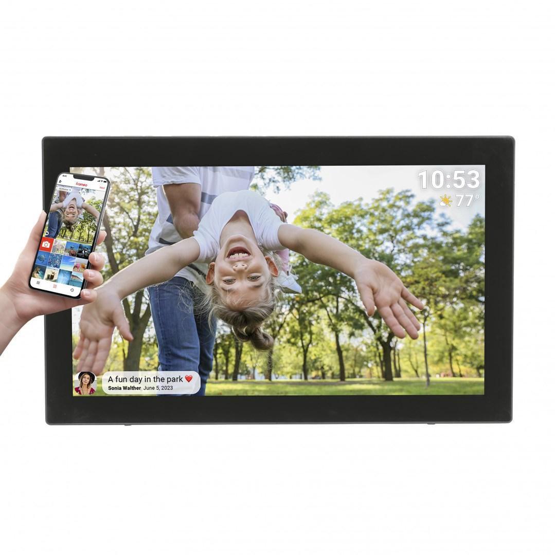 Denver PFF-2160 digital fotoramme 21,5" IPS touch - Wi‑Fi, 32 GB - Sort billede