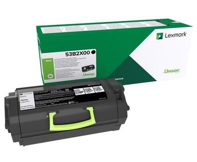 Lexmark 53B2X00 sort toner – Original, ekstra høj kapacitet billede