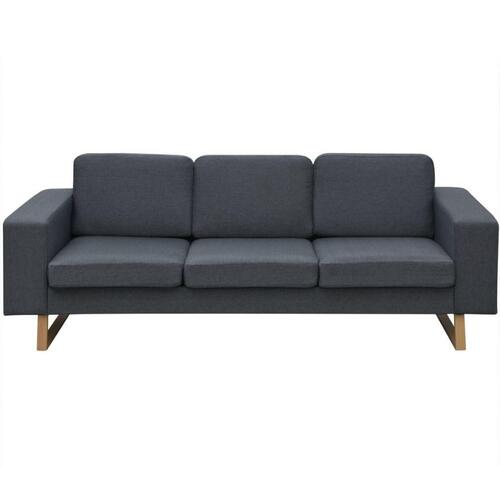 2-sæders og 3-sæders sofasæt mørkegrå