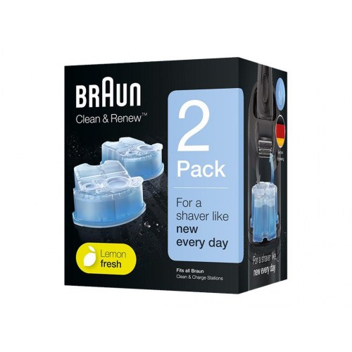 Braun Clean & Renew rengøringspatron - blå (2-pak)