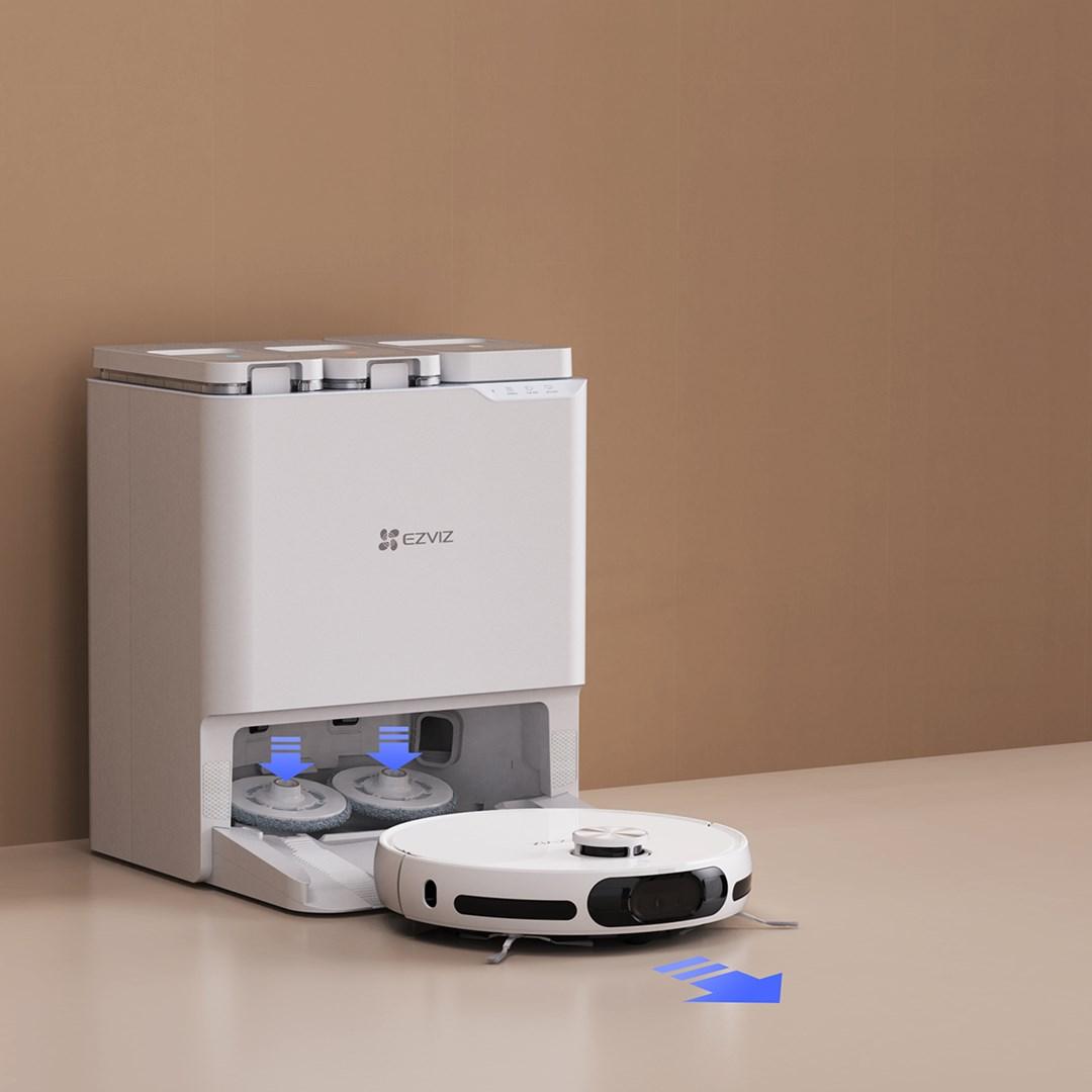 EZVIZ RS20 Pro robotstøvsuger med moppe – hvid billede