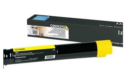Lexmark C950X2YG gul toner - original, 22.000 sider billede