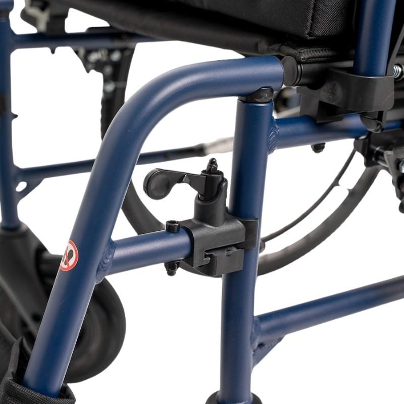 MDH letvÃ¦gts kÃ¸restol i aluminium â NAVY1, sÃ¦debredde 46 cm billede