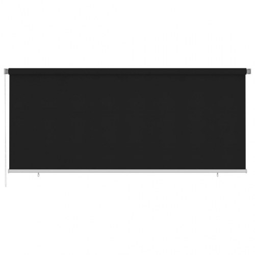 Udendørs rullegardin 350x140 cm sort