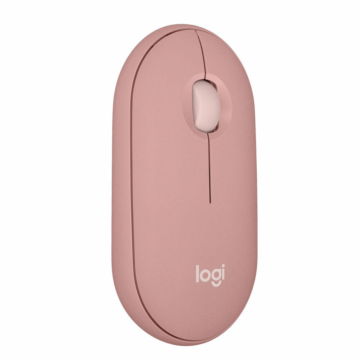 Logitech Pebble Mouse 2 M350S trådløs mus - Hvid, 4000 dpi