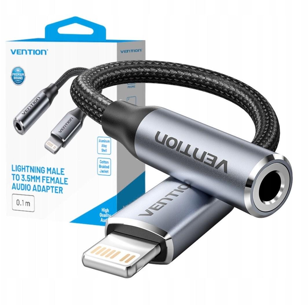 Vention Lightning til 3,5 mm jack adapter â 0,1 m billede