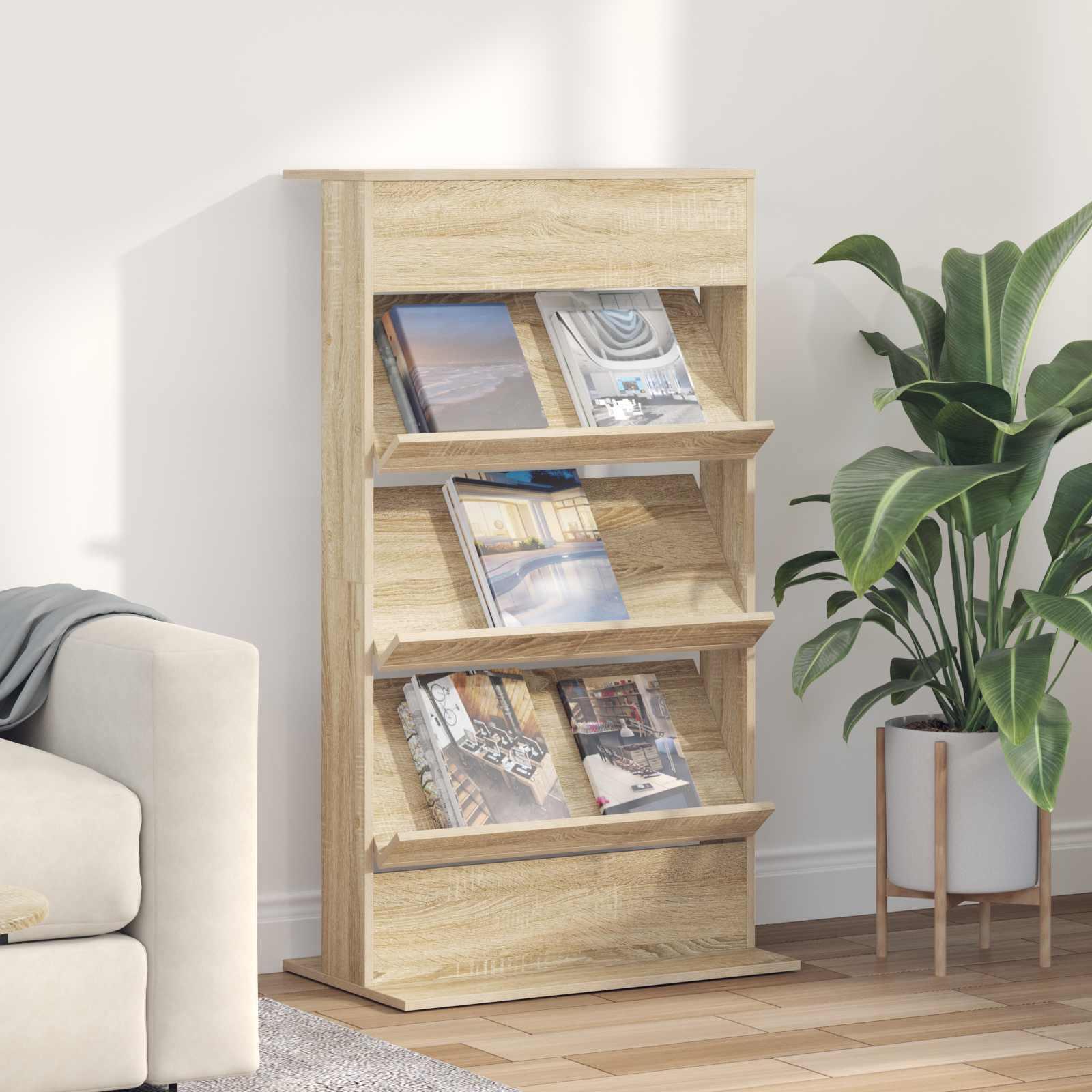 Magasin Rack Sonoma eg 70 x 41 x 126 cm Konstrueret træ billede
