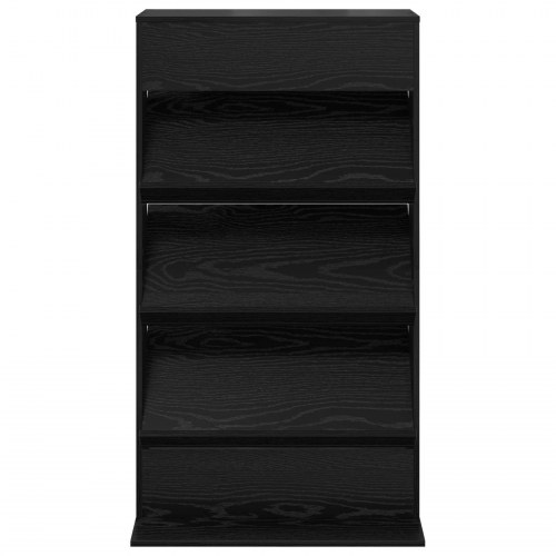 Magasin Rack med hylde Sort eg 70 x 41 x 126 cm Konstrueret træ