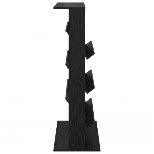 Magasin Rack med hylde Sort eg 70 x 41 x 126 cm Konstrueret træ