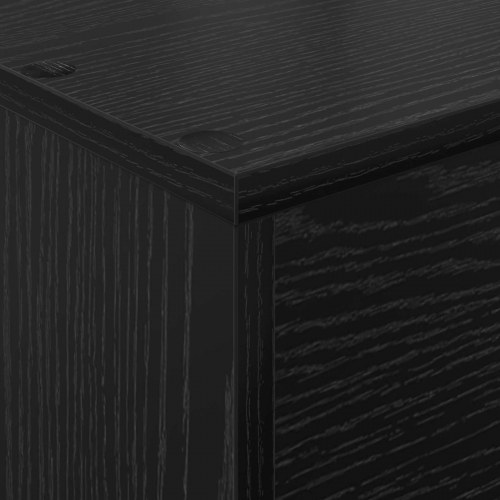 Magasin Rack med hylde Sort eg 70 x 41 x 126 cm Konstrueret træ